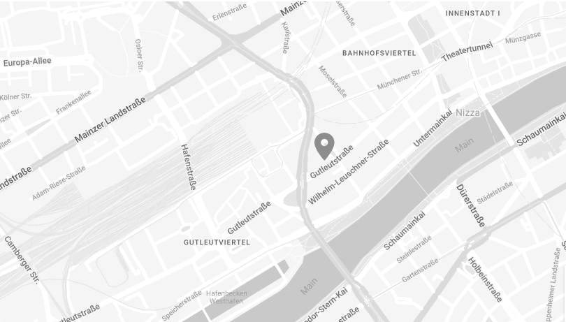 Map to Design Offices Frankfurt